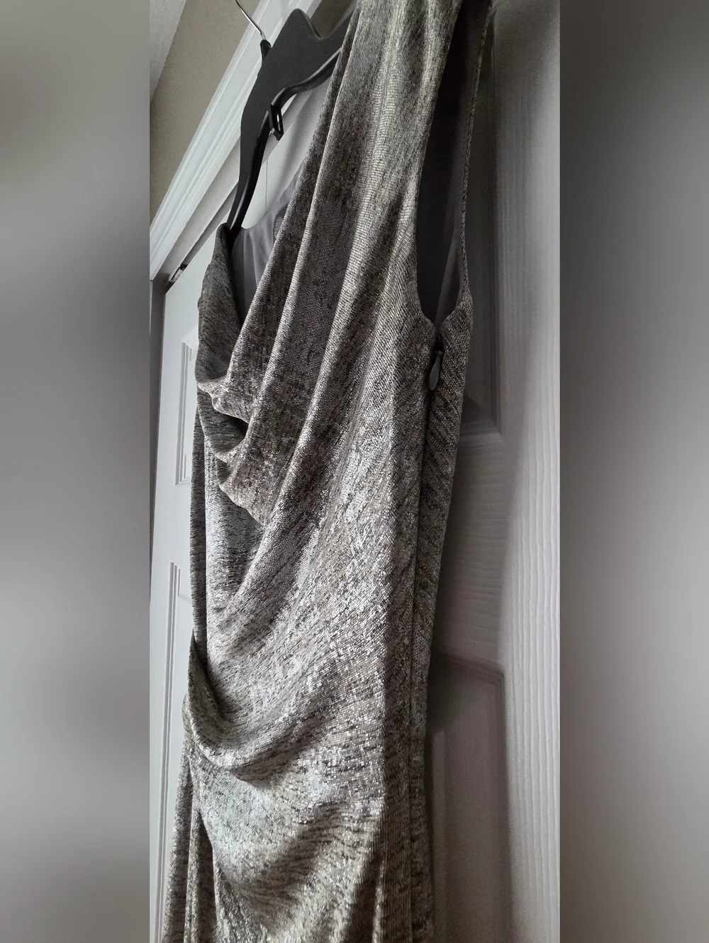 Vince Camuto Metallic Cowl-Neck Dress Size 6. Like New. See Description. - Picture 5 of 12